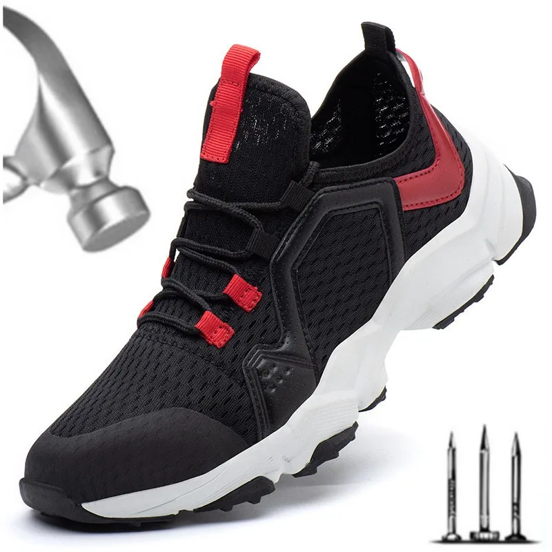 Breathable Working Shoes Man Safety Lightweight Puncture-Proof Safety Boots Air Mesh Steel Toe Work Shoes Dropshipping
Breathable Working Shoes Man Safety Lightweight Puncture-Proof Safety Boots Air Mesh Steel Toe Work Shoes Dropshipping