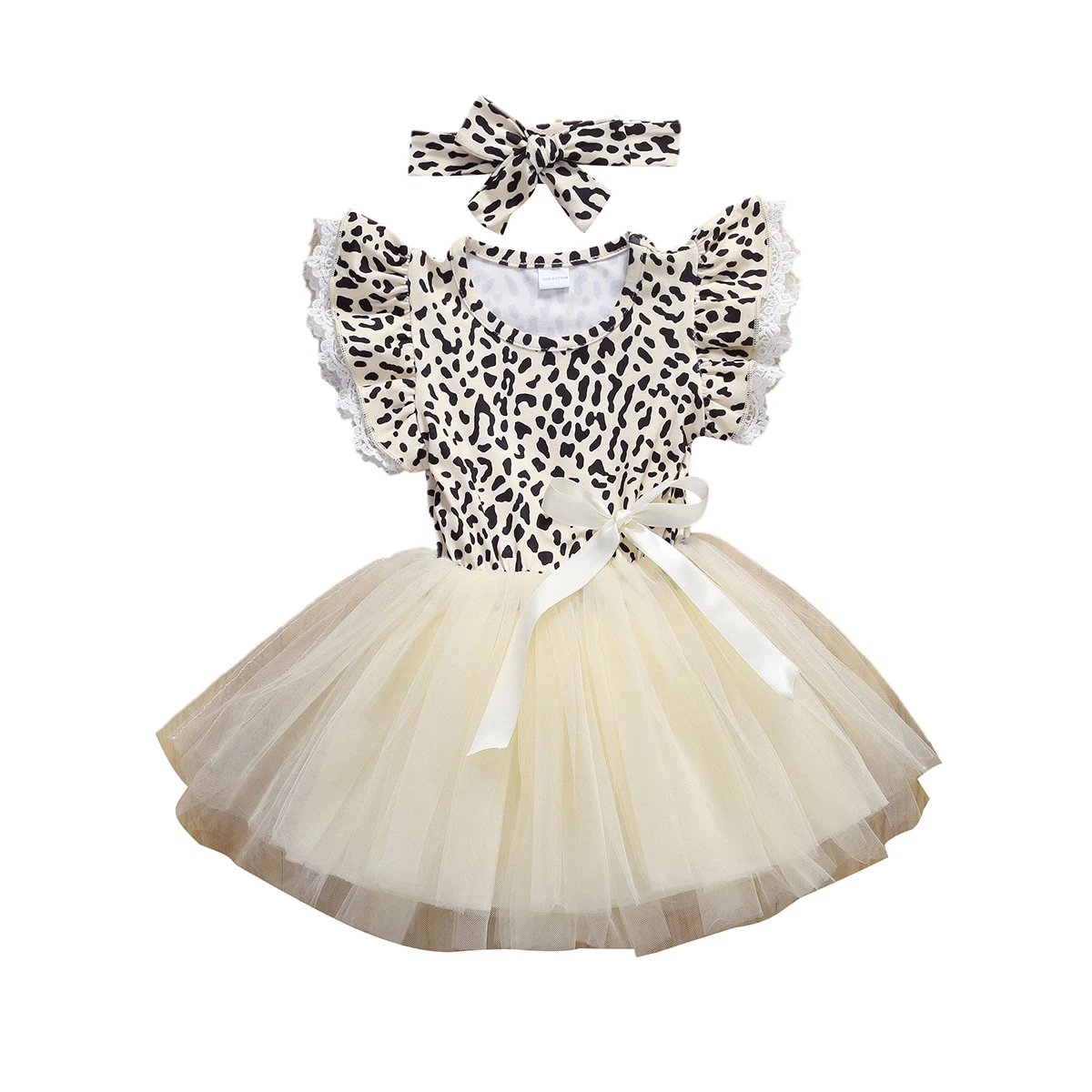 Summer Princess Kids Baby Girls Dress Headband 2pcs Leopard Print Ruffles Sleeve Lace Tutu Dress
Summer Princess Kids Baby Girls Dress Headband 2pcs Leopard Print Ruffles Sleeve Lace Tutu Dress