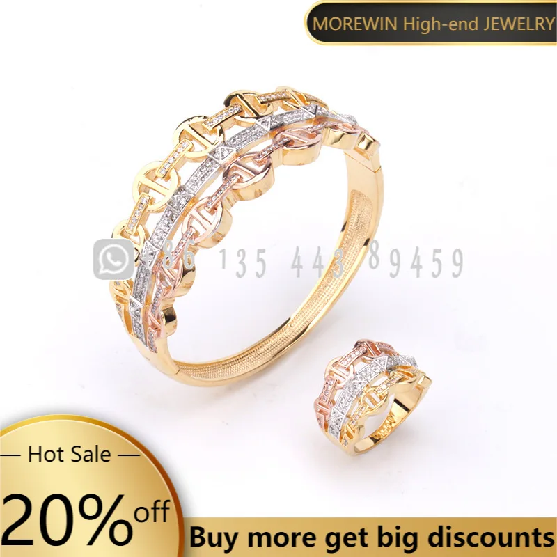 Personality Creative Three-color Ring Hollow Bracelet Ring Set Women's Small Fresh Temperament
Personality Creative Three-color Ring Hollow Bracelet Ring Set Women's Small Fresh Temperament
