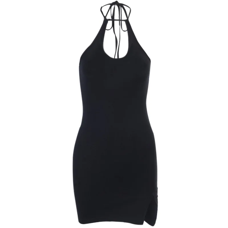 Sexy Off The Shoulder Vest Neck Dress Women's Summer Irregular Split Sleeveless Skirt Nightclub Women's Wear Summer Dress 
Sexy Off The Shoulder Vest Neck Dress Women's Summer Irregular Split Sleeveless Skirt Nightclub Women's Wear Summer Dress