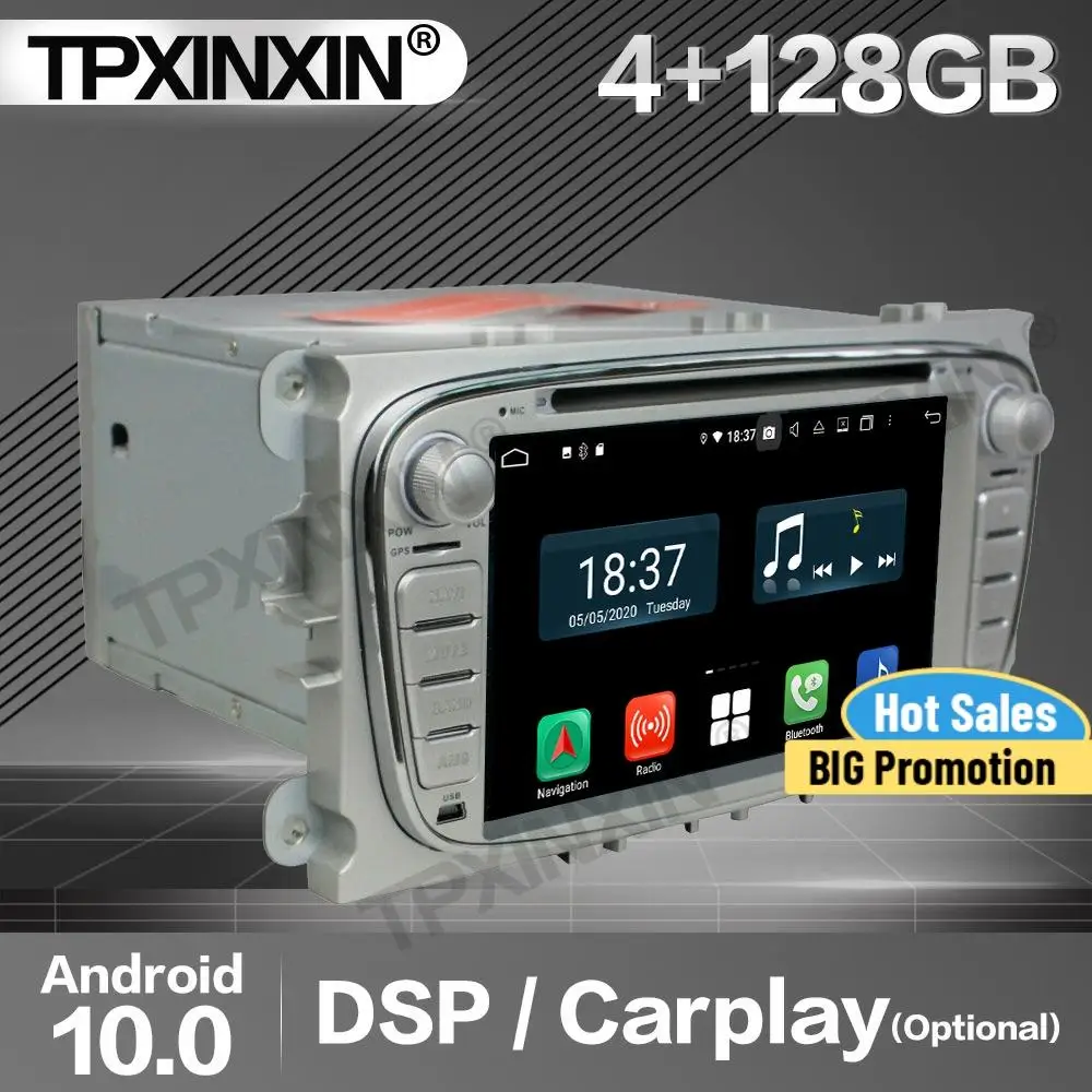 128G Carplay Car Radio 2 Din Stereo Receiver Android 10 For Ford Mondeo 2007 2008 2009 2010 Silver GPS Player Audio Head Unit
128G Carplay Car Radio 2 Din Stereo Receiver Android 10 For Ford Mondeo 2007 2008 2009 2010 Silver GPS Player Audio Head Unit