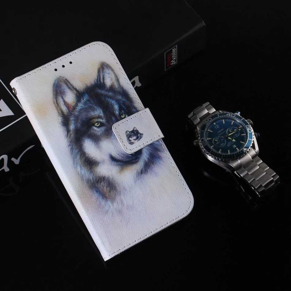 Кожаный чехол для Huawei Mate 20 Lite Pro X панда Тигр Лев волк Сова Магнолия цветок