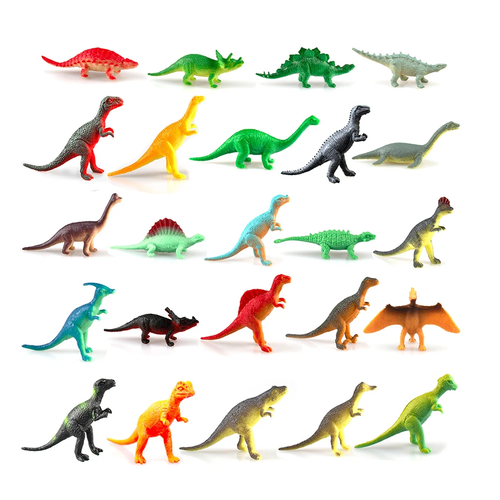 24PCS Small Dinosaur Models toys Jurassic Tyrannosaurus Indominus Rex Triceratops Brontosaurus Children Simulation Toys
24PCS Small Dinosaur Models toys Jurassic Tyrannosaurus Indominus Rex Triceratops Brontosaurus Children Simulation Toys
