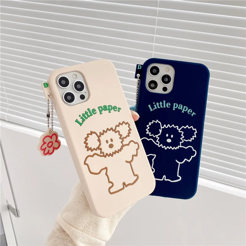 cartoon cute dog phone case For iphone 12 mini 11 pro max XS XR SE2 6 7 8 Plus X kid Soft silicone cover with flower gift chain
cartoon cute dog phone case For iphone 12 mini 11 pro max XS XR SE2 6 7 8 Plus X kid Soft silicone cover with flower gift chain