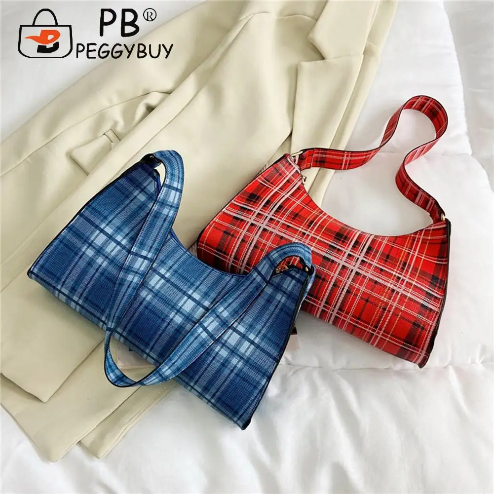 2021 New Fashion Women Plaid Print PU Leather Underarm Bag Casual Ladies Small Hobos Bags Women's Fashion Handbags
2021 New Fashion Women Plaid Print PU Leather Underarm Bag Casual Ladies Small Hobos Bags Women's Fashion Handbags