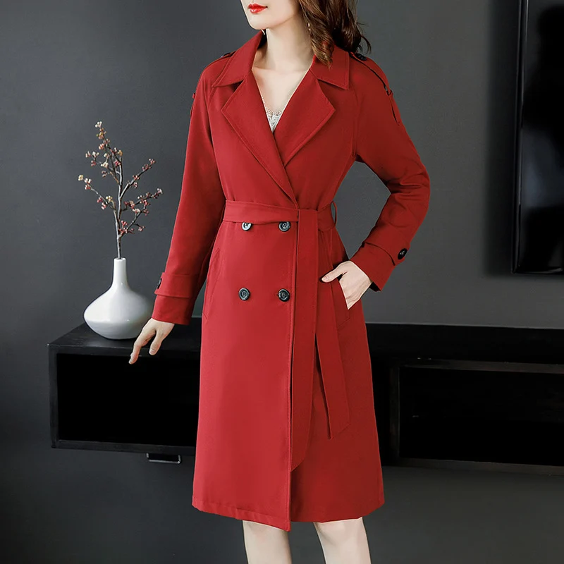 AECU Autumn Women Long Trench Coat Office Lady Simple Classic Coat with Pocket Chic Female Windbreaker Hooded Waterproof Coat
AECU Autumn Women Long Trench Coat Office Lady Simple Classic Coat with Pocket Chic Female Windbreaker Hooded Waterproof Coat