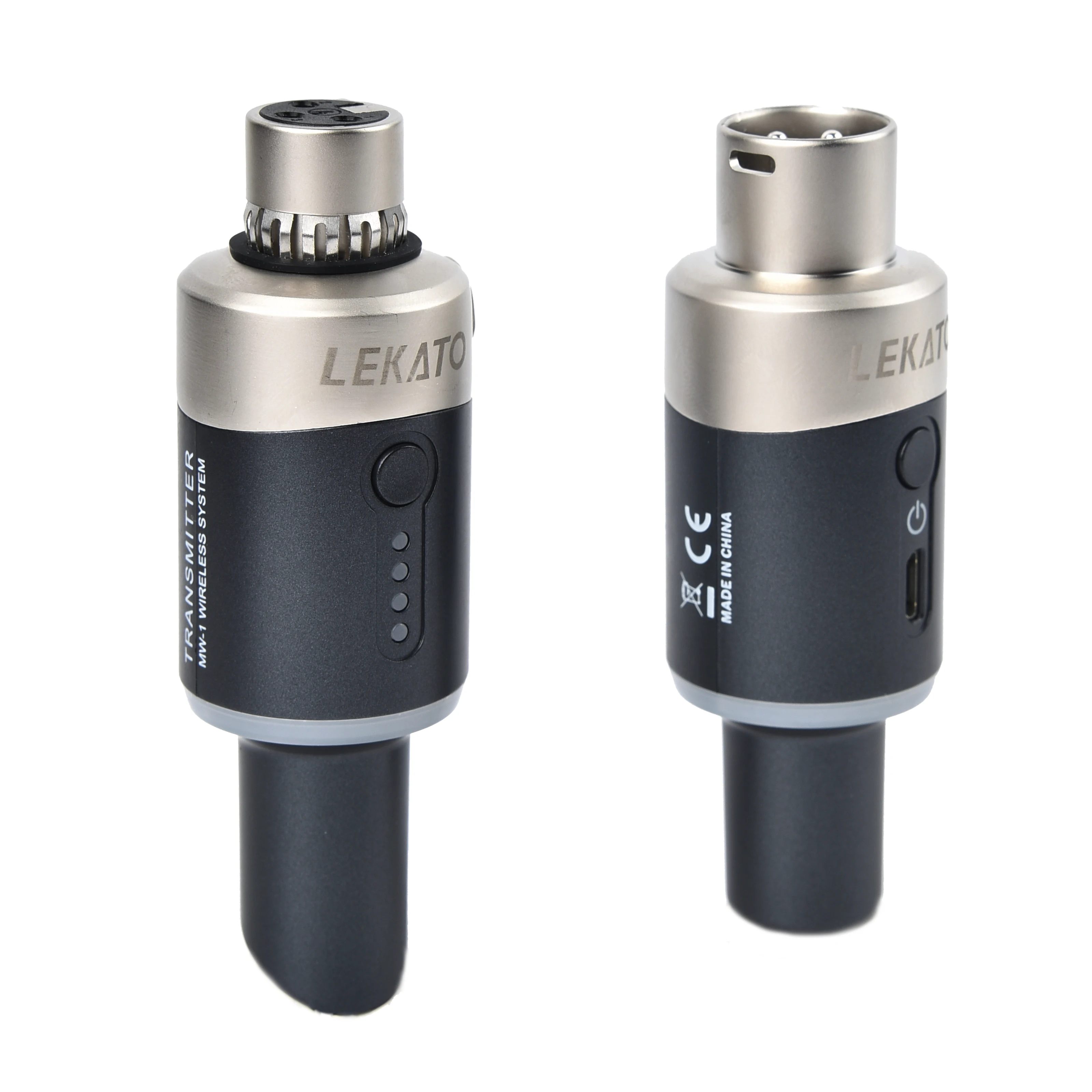 

LEKATO MW-1 5.8GHz Wireless Microphone System Plug On XLR Wireless Transmitter Receiver For Effector Dynamic Microphone