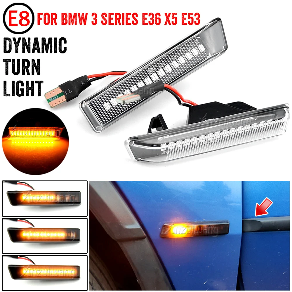 2x Turn Signal Side Marker Light For BMW X5 E53 E36 Sequential LED Dynamic Flashing Blinker Lamp 63132492179 63137164491
2x Turn Signal Side Marker Light For BMW X5 E53 E36 Sequential LED Dynamic Flashing Blinker Lamp 63132492179 63137164491