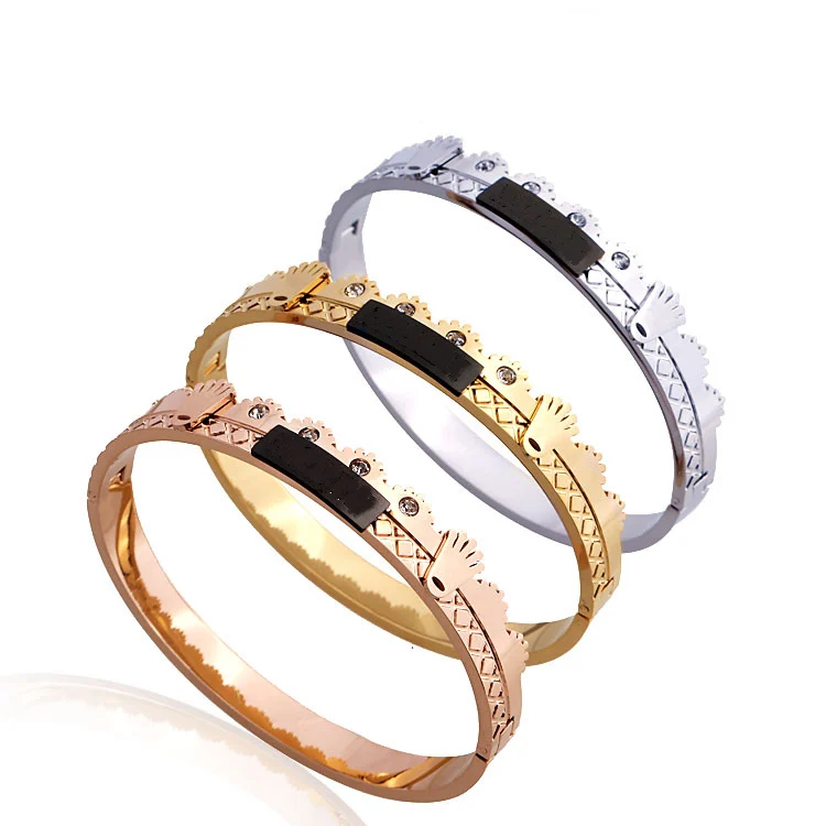 New Stainless Steel Speedometer Bracelet Crown Women Charm Chain Bangle Jewelry Crown Zircon Bracelet Ladies Best Party Wedding
New Stainless Steel Speedometer Bracelet Crown Women Charm Chain Bangle Jewelry Crown Zircon Bracelet Ladies Best Party Wedding