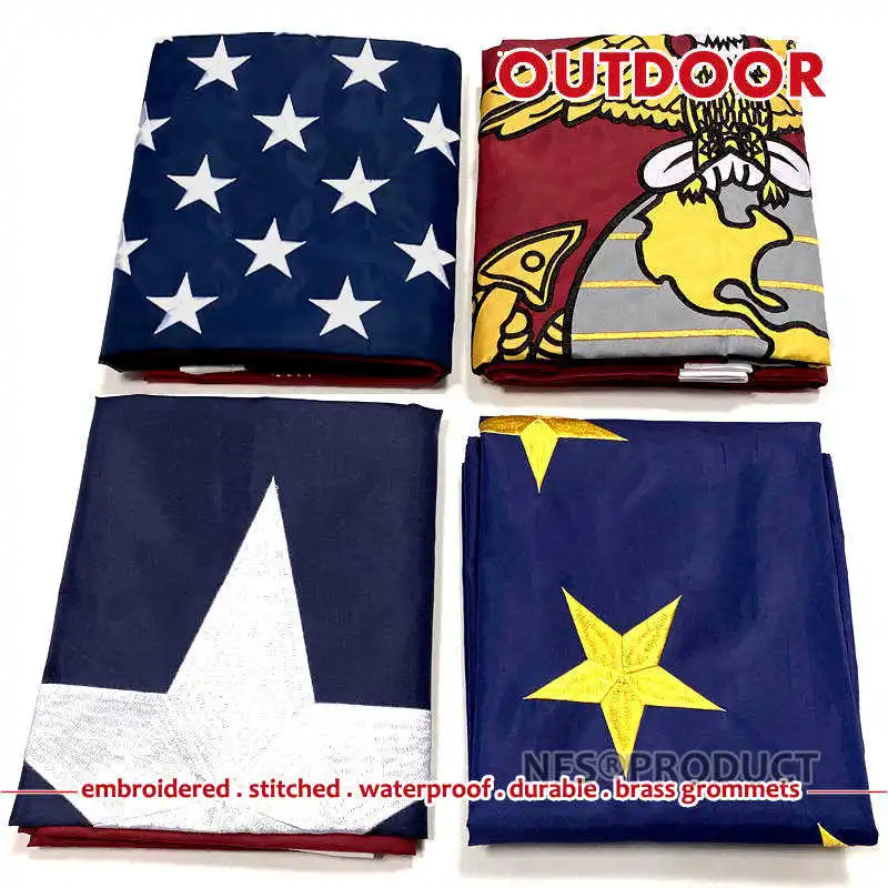 Открытый флаг ЕС США Великобритания USMC LGBT California Texas 90x150 см вышитые сшитые