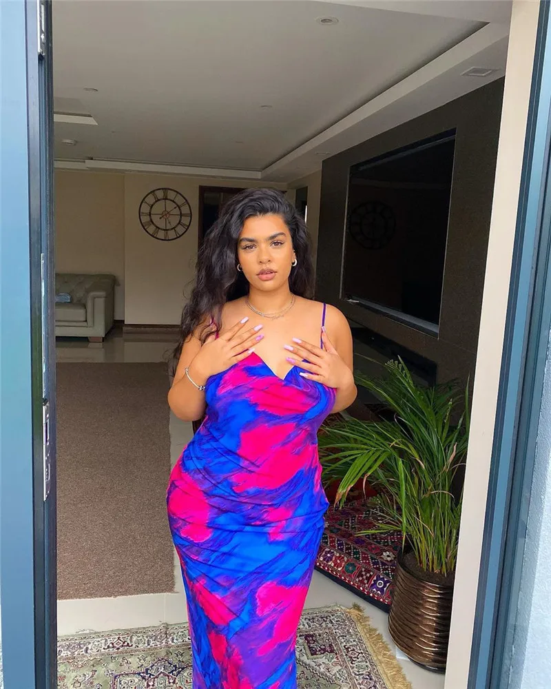CHRONSTYLE Fashion Floral Print Sleeveless Spaghetti Strap Midi Dress Party Night Club Gown Backless Sundress Elegant Beachwear
CHRONSTYLE Fashion Floral Print Sleeveless Spaghetti Strap Midi Dress Party Night Club Gown Backless Sundress Elegant Beachwear