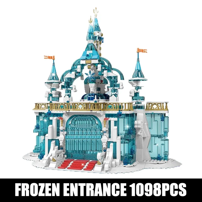 MOULD KING Building Blocks The Creative MOC Frozen Entrance Model sets Assembly Bricks Kids Educational Toys Christmas Gifts