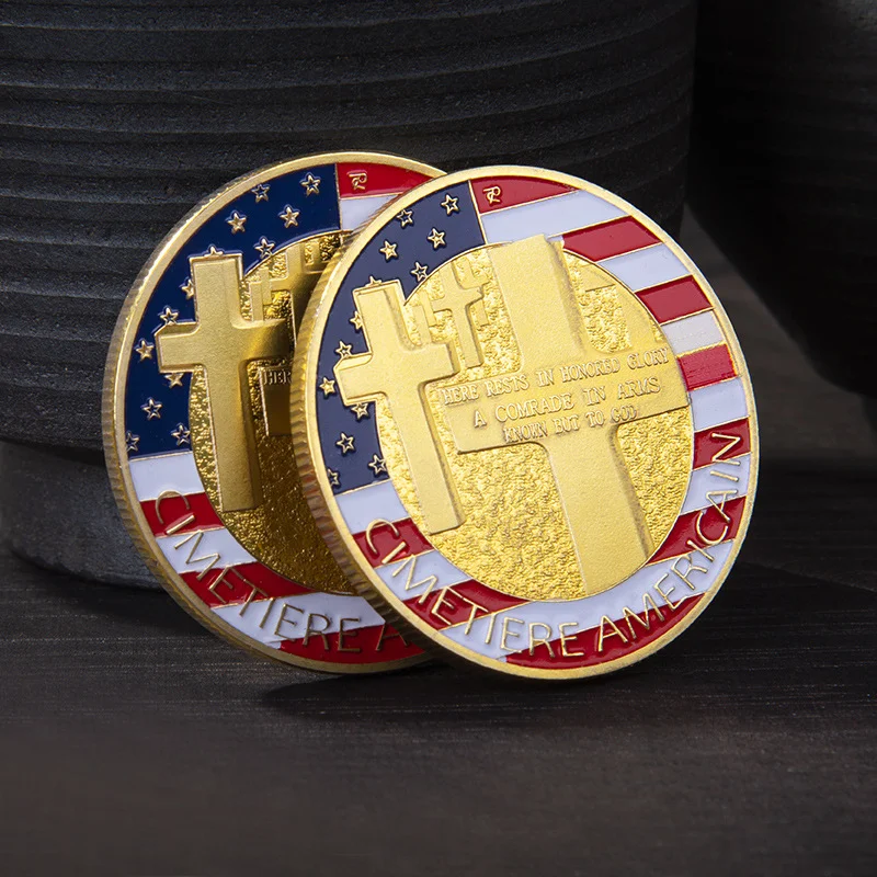World War II Souvenir Coin 6.6.1944 Omaha Beach Commemorative Coin Normandy Landing Collection Art Gold Plated Challenge Coin
World War II Souvenir Coin 6.6.1944 Omaha Beach Commemorative Coin Normandy Landing Collection Art Gold Plated Challenge Coin