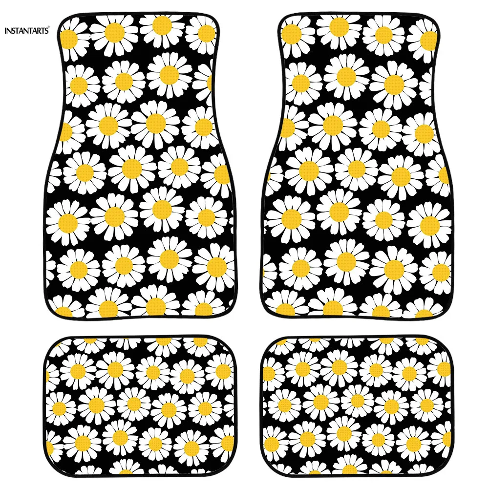 INSTANTARTS Small Daisies Print Carpet Rug 4pcs/Set Design Pad Car Vehicle Universal Fit Custom Comfy Car Accessories Interior
INSTANTARTS Small Daisies Print Carpet Rug 4pcs/Set Design Pad Car Vehicle Universal Fit Custom Comfy Car Accessories Interior