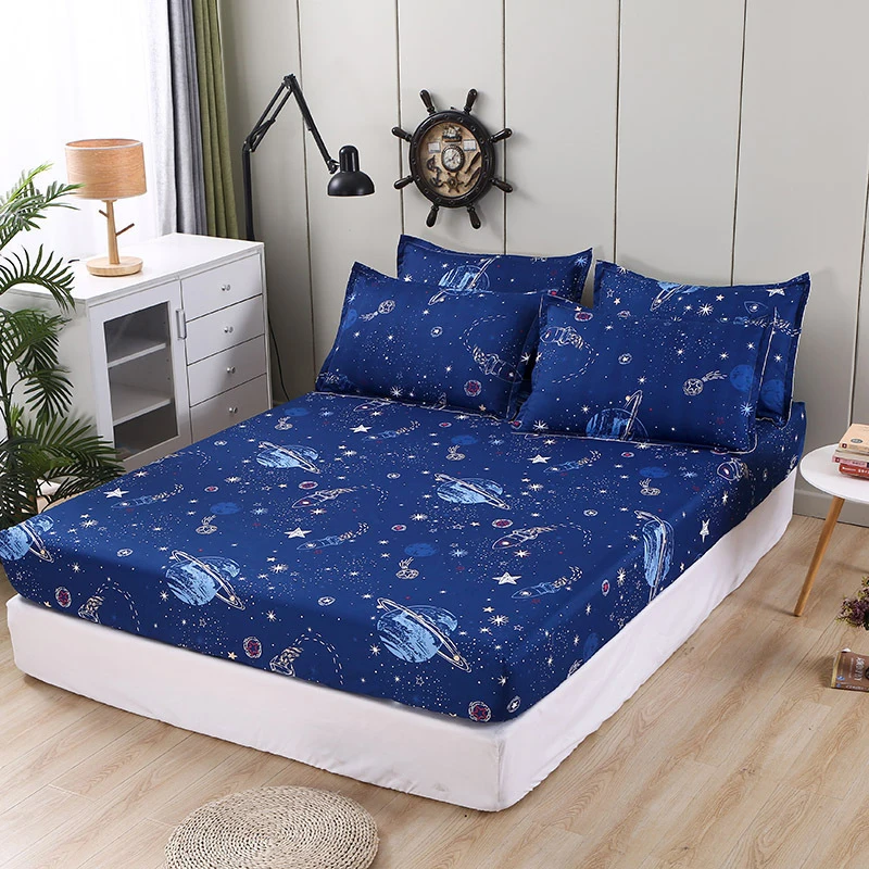 Double Bed Sheet Set Mattress Cover with Elastic Rubber Band Soft Non-slip Fitted Bed Sheet Queen for Rectangular Mattress
Double Bed Sheet Set Mattress Cover with Elastic Rubber Band Soft Non-slip Fitted Bed Sheet Queen for Rectangular Mattress