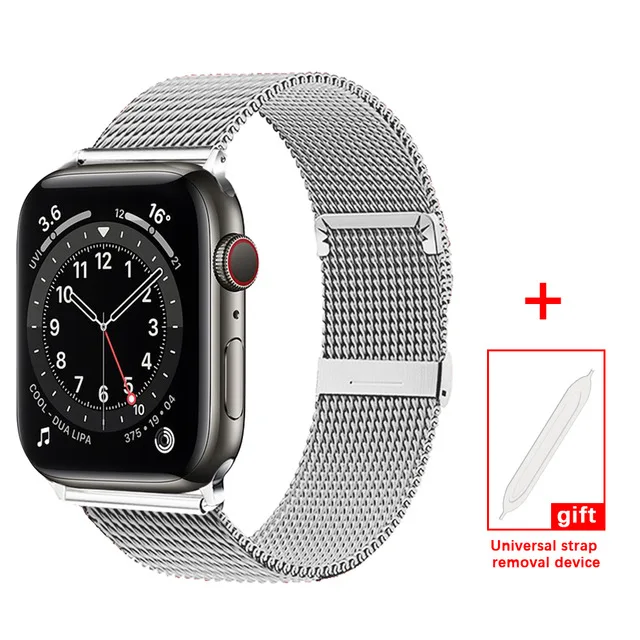 Metal Band Compatible For Apple Watch Strap 40mm 44mm 42mm 38mm Milanese Loop Bracelet for iWatch Series1 2 3 4 5 6 SE Watchband
Metal Band Compatible For Apple Watch Strap 40mm 44mm 42mm 38mm Milanese Loop Bracelet for iWatch Series1 2 3 4 5 6 SE Watchband