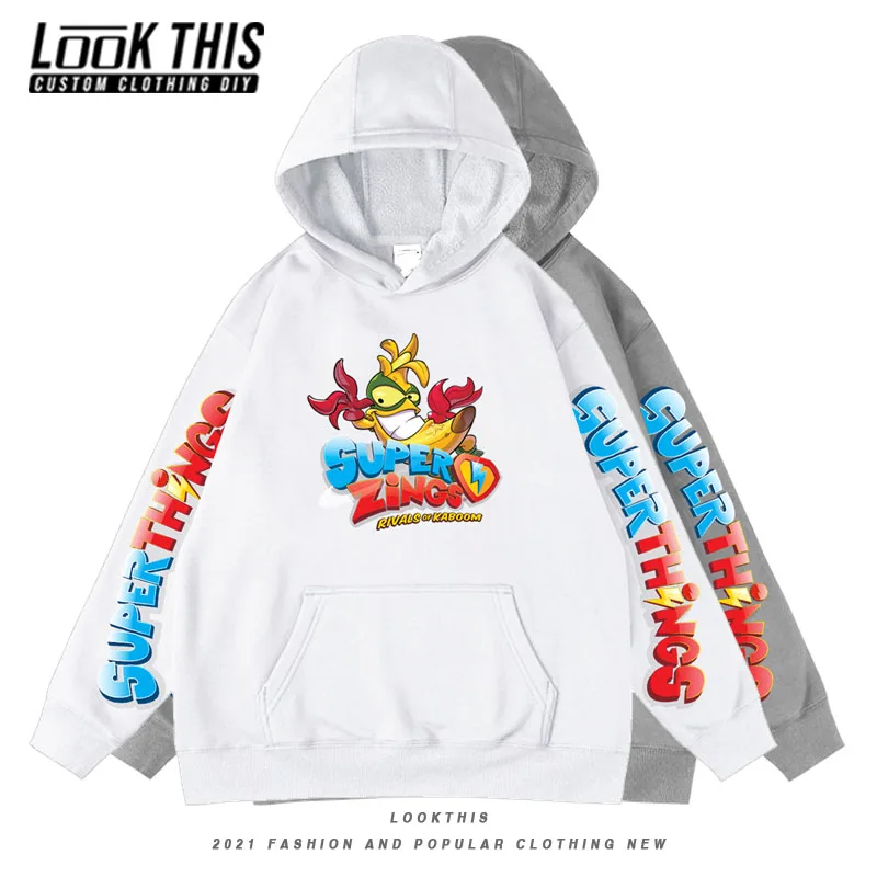 Superzings Cartoon Fun Oversized Hoodie for Daily Children's Clothing Girls Boys Outerwear Fleece Hooded Sweatshirt Popular Tops
Superzings Cartoon Fun Oversized Hoodie for Daily Children's Clothing Girls Boys Outerwear Fleece Hooded Sweatshirt Popular Tops