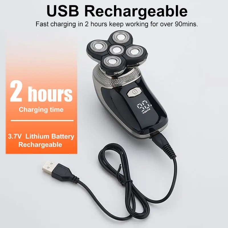 5 in 1 Wet/Dry 5D Electric Shaver Razor Men Beard Shaving Machine Hair Clipper Body Nose Hair Trimmer Facial Cleaning Brush
5 in 1 Wet/Dry 5D Electric Shaver Razor Men Beard Shaving Machine Hair Clipper Body Nose Hair Trimmer Facial Cleaning Brush