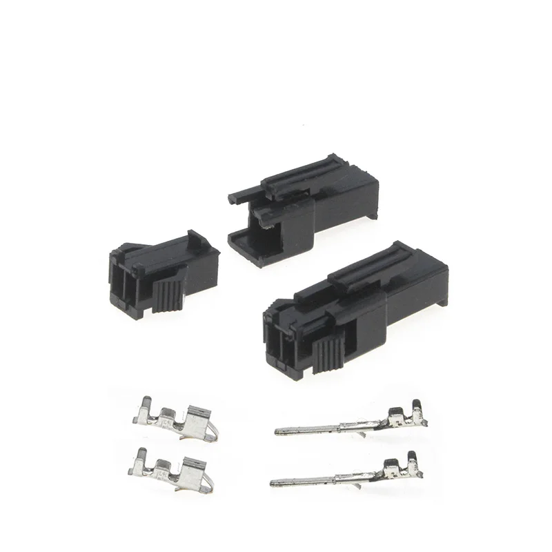 10 sets/lot connectors SM Pitch 2.54mm 2P/3P/4P/5P connector Female and Male Housing + terminals SM-2P 
10 sets/lot connectors SM Pitch 2.54mm 2P/3P/4P/5P connector Female and Male Housing + terminals SM-2P