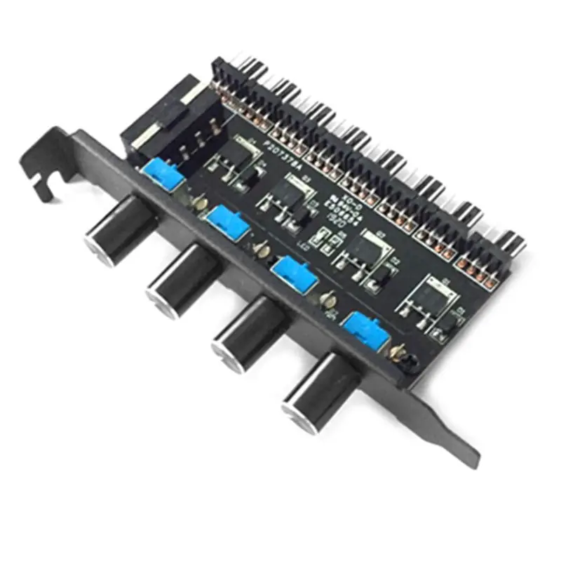 PC 8 Channels Fan Hub 4 Knob Cooling Fan Speed Controller for CPU Case HDD VGA PWM Fan PCI Bracket 12V Fan Control Power
PC 8 Channels Fan Hub 4 Knob Cooling Fan Speed Controller for CPU Case HDD VGA PWM Fan PCI Bracket 12V Fan Control Power