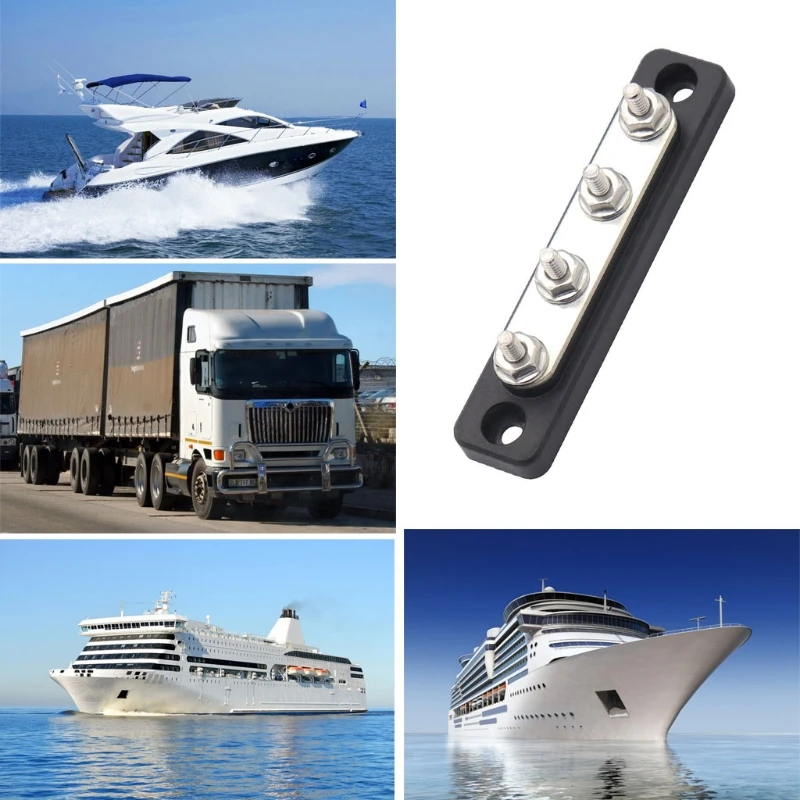 BusBar with Cover Terminal Bus Bar 100 A BusBar Block with Cover Power Distribution Terminal Block Used for Yacht
BusBar with Cover Terminal Bus Bar 100 A BusBar Block with Cover Power Distribution Terminal Block Used for Yacht