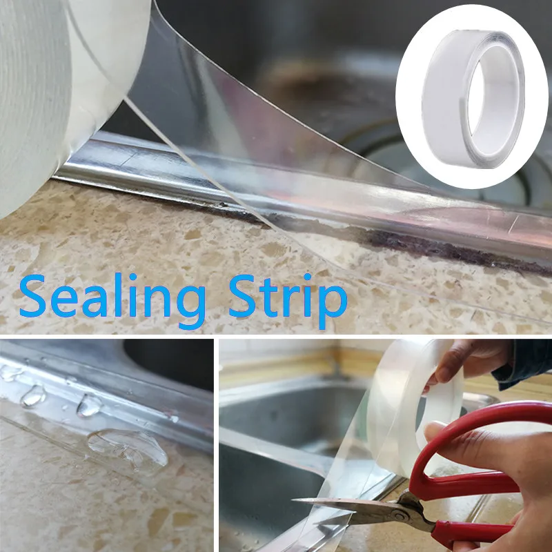 Acrylic Tape DIY 3cm*3m Useful Wall Home Decortaion Waterproof Self Adhesive PVC Strip Transparent Sticker Sealing Tape
Acrylic Tape DIY 3cm*3m Useful Wall Home Decortaion Waterproof Self Adhesive PVC Strip Transparent Sticker Sealing Tape