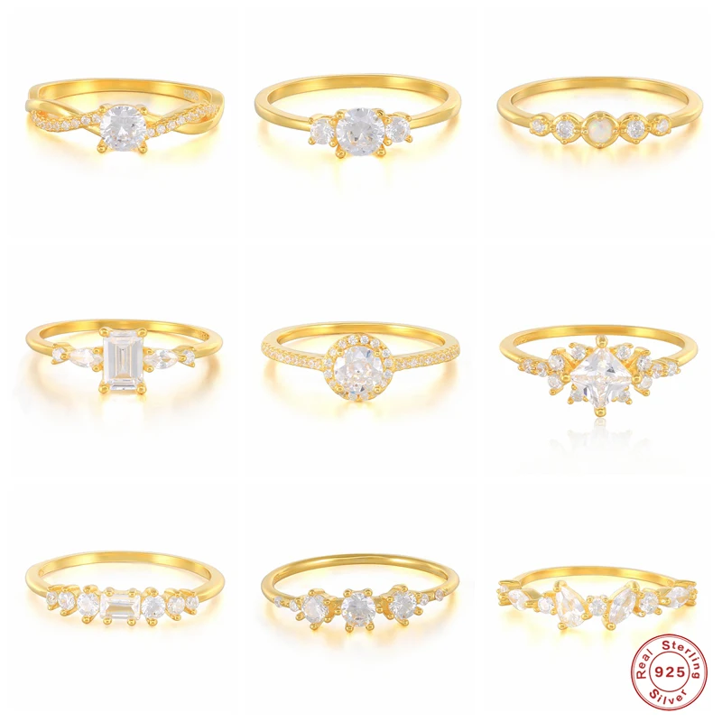 GS 925 Sterling Silver White Clear Round Square Zircon Mosaic Rings For Women Luxury 2021 Rock Punk Crystal Party Jewelry Gift
GS 925 Sterling Silver White Clear Round Square Zircon Mosaic Rings For Women Luxury 2021 Rock Punk Crystal Party Jewelry Gift