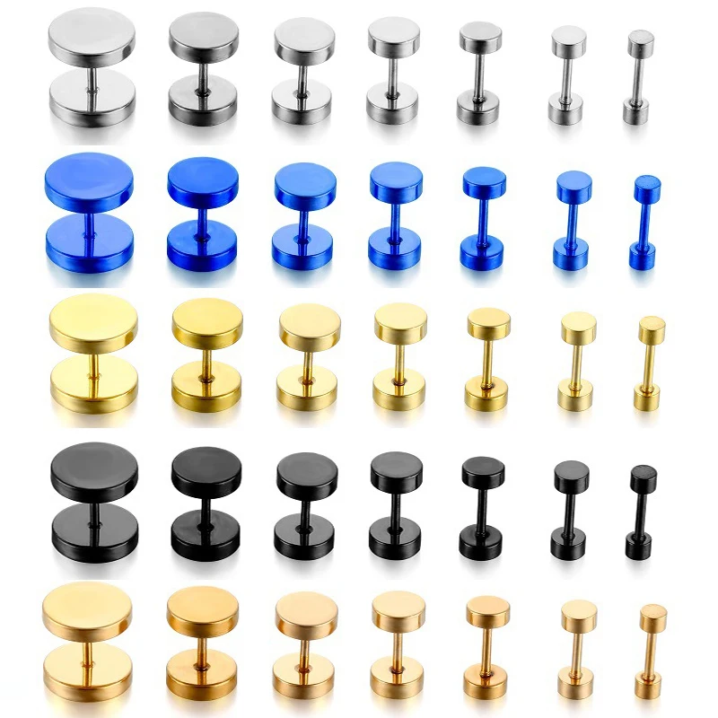 1Pc Surgical Steel Barbell Ear Piercing Earrings Stud for Men Ear Jewelry Decoration Tunnel Plug Earlobe Piercings Ear Ring
1Pc Surgical Steel Barbell Ear Piercing Earrings Stud for Men Ear Jewelry Decoration Tunnel Plug Earlobe Piercings Ear Ring