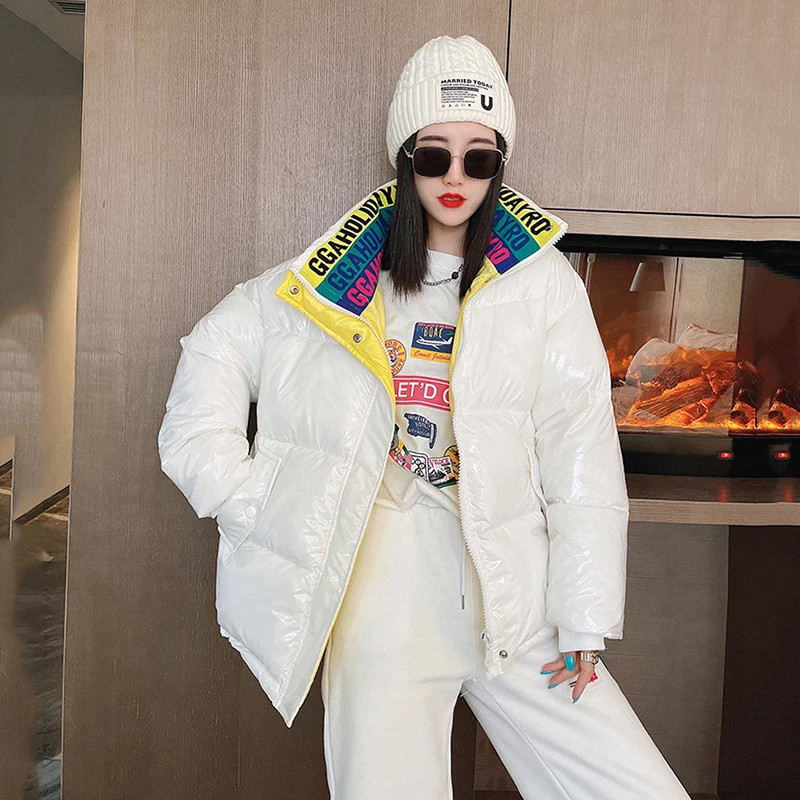 Short Down Coat New 2021 Shiny Fashion Winter Women Plus Size Loose Jacket Hooded Thick Cold-proof Outerwear Warm Women's Parkas
Short Down Coat New 2021 Shiny Fashion Winter Women Plus Size Loose Jacket Hooded Thick Cold-proof Outerwear Warm Women's Parkas