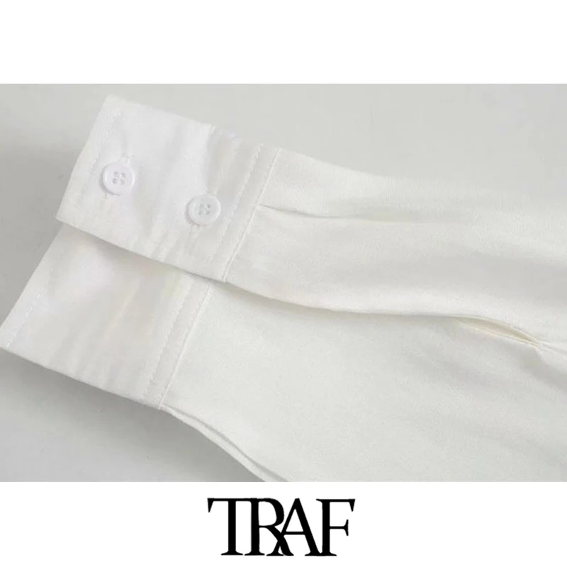 TRAF Women Fashion With Pockets Loose Blouses Vintage Long Sleeve Button-up Female Shirts Blusas Chic Tops
TRAF Women Fashion With Pockets Loose Blouses Vintage Long Sleeve Button-up Female Shirts Blusas Chic Tops