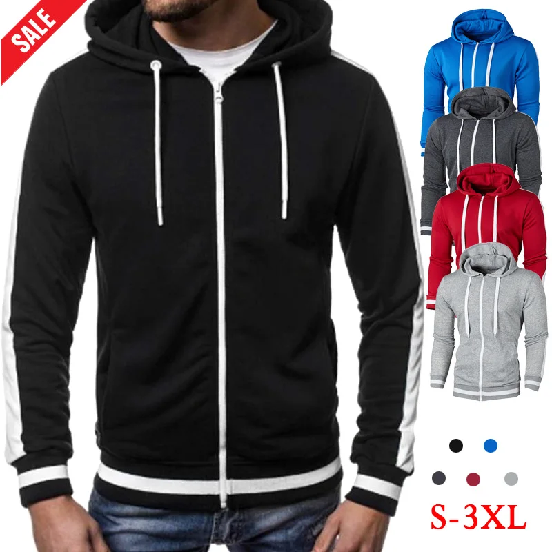2021 Men Jacket Solid color Sportswear Fashion Casual Hip Hop Harajuku Long Sleeve Mens Zipper Hoodies Outdoor Street Wear Coat
2021 Men Jacket Solid color Sportswear Fashion Casual Hip Hop Harajuku Long Sleeve Mens Zipper Hoodies Outdoor Street Wear Coat