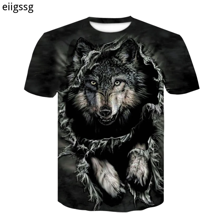 2021 Wolf Printed T shirts Men 3d Animal Print T-shirts Tops Short Sleeve O-Neck Fashion Black Harajuku Oversized T-shirt
2021 Wolf Printed T shirts Men 3d Animal Print T-shirts Tops Short Sleeve O-Neck Fashion Black Harajuku Oversized T-shirt