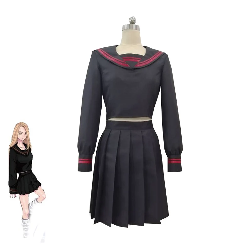 Anime Tokyo Revengers Cosplay Costumes Hooligan Black Uniform Girls Sailor Suit Female Role Play Clothing Custom Made
Anime Tokyo Revengers Cosplay Costumes Hooligan Black Uniform Girls Sailor Suit Female Role Play Clothing Custom Made