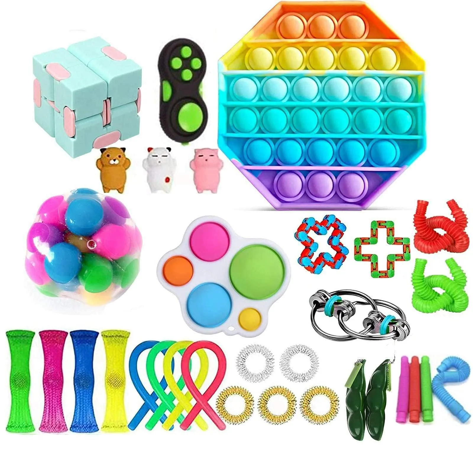 Sensory Toys With ADHD And Autism Stress Relief Toy Set For Children And Adults Squishy Squeezed Stress Toys To Antistress Hand 
Sensory Toys With ADHD And Autism Stress Relief Toy Set For Children And Adults Squishy Squeezed Stress Toys To Antistress Hand
