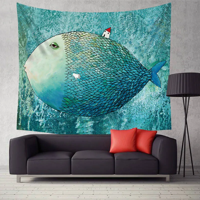 Cute Anime Fish Printed Boho Home Decor Tapestry Wall Hanging Curtain Sheets Picnic Blanket Hippie Macrame Psychedelic Tapestry
Cute Anime Fish Printed Boho Home Decor Tapestry Wall Hanging Curtain Sheets Picnic Blanket Hippie Macrame Psychedelic Tapestry