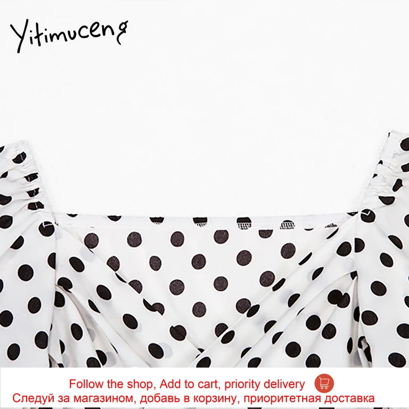 Yitimuceng White Polka Dot Print Woman Tshirts 2021 Spring Fashion Bandage Sexy Tee Streetwear Long Sleeve Short Tops Clothes
Yitimuceng White Polka Dot Print Woman Tshirts 2021 Spring Fashion Bandage Sexy Tee Streetwear Long Sleeve Short Tops Clothes