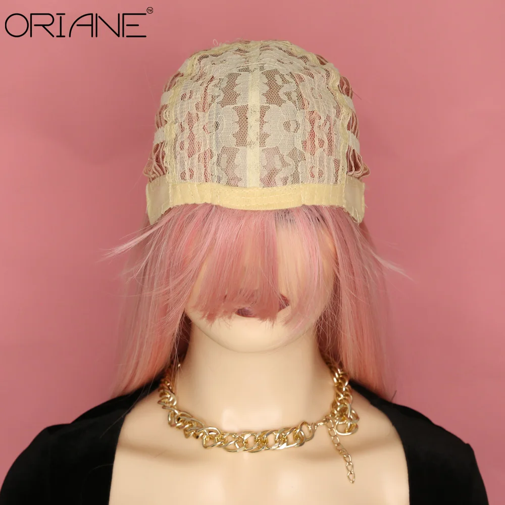 ORIANE 14 Inch Synthetic Wig With Bangs For Women Pink Mid-length Female Lolita Cosplay Wigs Straight High Temperature Wigs
ORIANE 14 Inch Synthetic Wig With Bangs For Women Pink Mid-length Female Lolita Cosplay Wigs Straight High Temperature Wigs