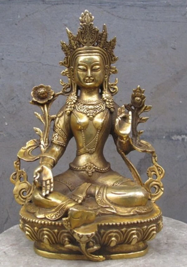 SUIRONG---522 +++ тибетская буддистская зала, медная, зеленая статуя богини Тары Гуаньинь Будды
SUIRONG---522 +++ тибетская буддистская зала, медная, зеленая статуя богини Тары Гуаньинь Будды