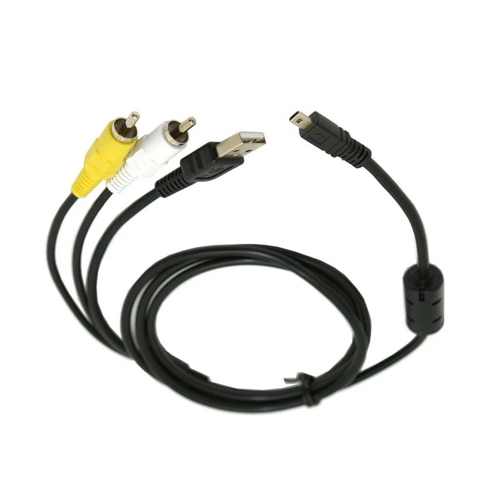 Фото Usb кабель + av для передачи данных 2 в 1 с разъемом RCA AV & USB Mini цифровых камер Nikon Coolpix(Aliexpress на русском)