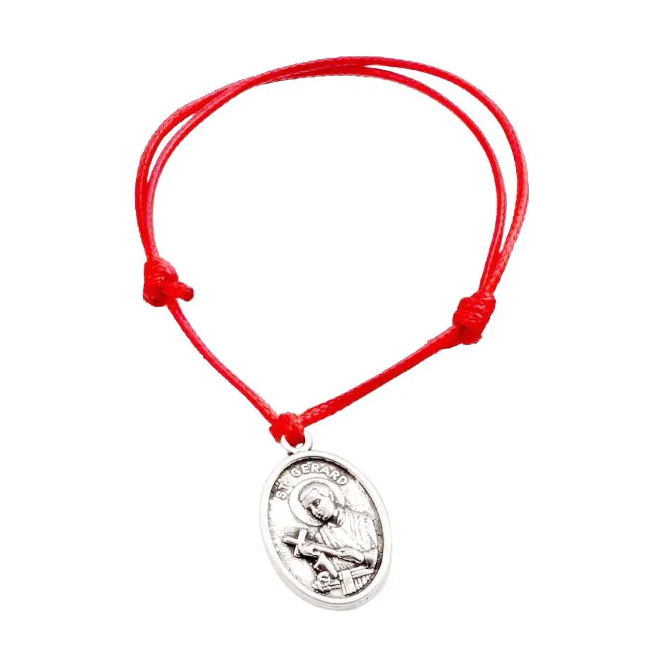 Hot ! 10pcs Bracelets Our Lady Of Perpetual Help With Saint Gerard Medal Alloy Charm Red Waxes Rope Adjustable Bracelet B-31
Hot ! 10pcs Bracelets Our Lady Of Perpetual Help With Saint Gerard Medal Alloy Charm Red Waxes Rope Adjustable Bracelet B-31