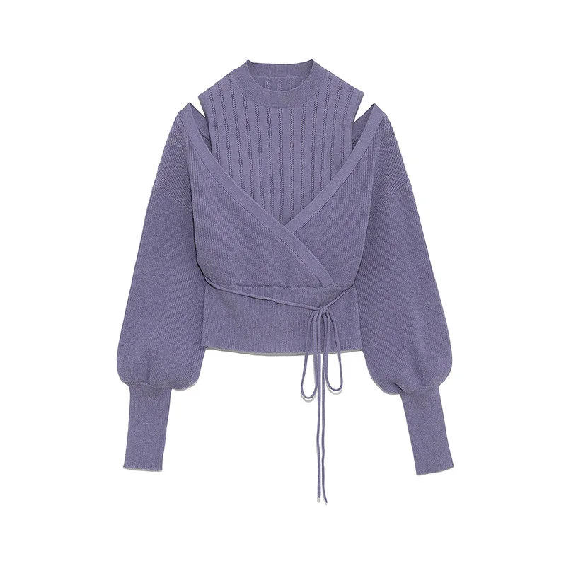 Autumn Winter Women Off Shoulder Turtleneck Sweater 2020 New Drawstring Puff Sleeve Knitted Pullovers Female Sweet Loose Tops 
Autumn Winter Women Off Shoulder Turtleneck Sweater 2020 New Drawstring Puff Sleeve Knitted Pullovers Female Sweet Loose Tops