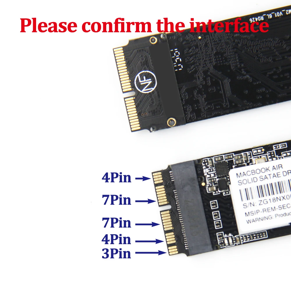 Новый твердотельный накопитель 128 ГБ 256 512 1 ТБ SSD PCIE NVMe Macbook Pro A1502 A1398 Air A1465 A1466 iMac A1418