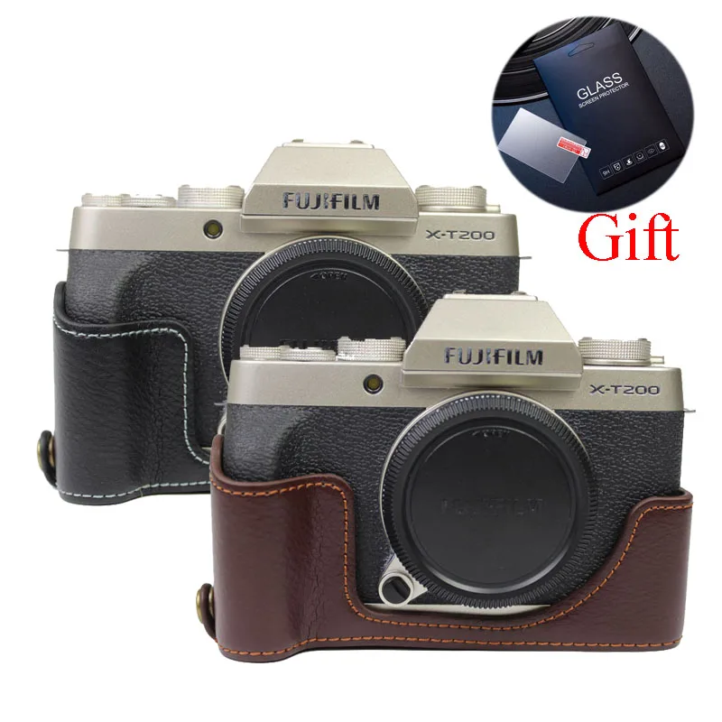 Genuine Leather Camera Case Bag Half Body For Fujifilm XT200 Fuji XT200 XT-200 Tempered Glass
Genuine Leather Camera Case Bag Half Body For Fujifilm XT200 Fuji XT200 XT-200 Tempered Glass