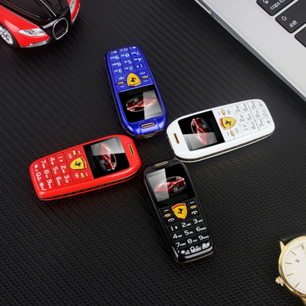 Оригинальный F488 палец Размеры GSM мобильный телефон Маленький кнопочный 2 сим