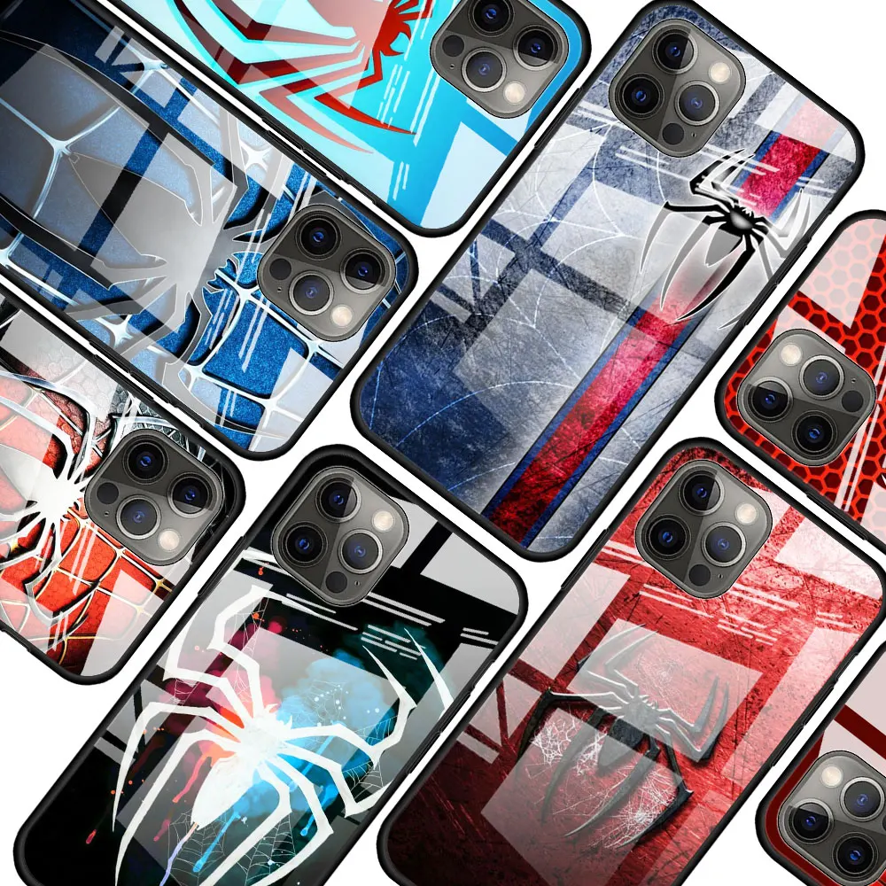 Spider Marvel Cool for Apple iPhone 13 12 Pro Max Mini 11 Pro XS Max X XR 6S 6 7 8 Plus Tempered Glass Phone Case
Spider Marvel Cool for Apple iPhone 13 12 Pro Max Mini 11 Pro XS Max X XR 6S 6 7 8 Plus Tempered Glass Phone Case