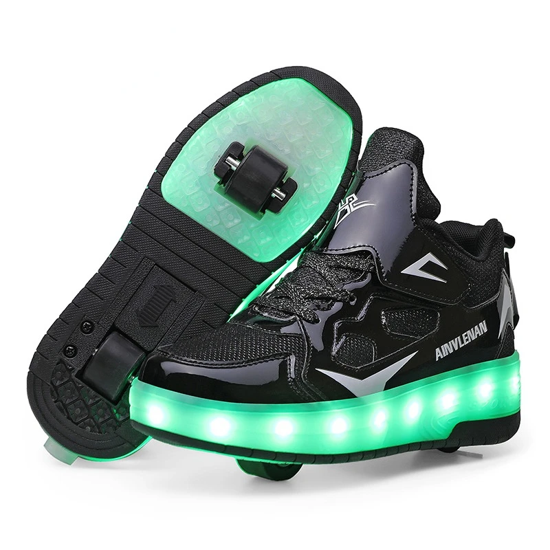 Children LED Wheels Sneakers With USB Charging Pulley Shoes for Violent Walking Wheel Boys Girls Luminous Roller Skate Shoes
Children LED Wheels Sneakers With USB Charging Pulley Shoes for Violent Walking Wheel Boys Girls Luminous Roller Skate Shoes