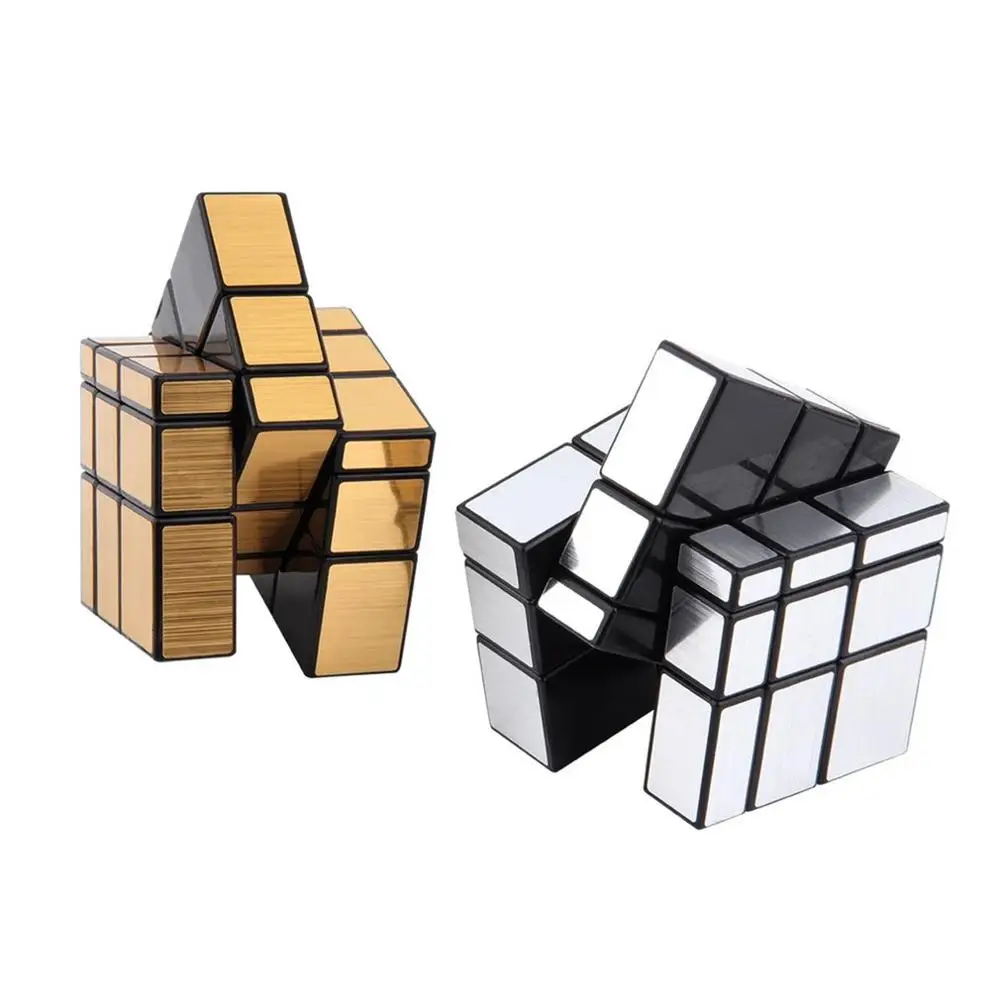 

New 3x3x3 Compact and portable Mirror Blocks Silver Shiny Magic Cube Puzzle Brain Teaser IQ Kid Funny Worldwide Great gift