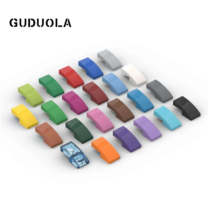 Guduola наклонная 1x2 изогнутая 11477 специальная кирпичная плита с бантом 1x2x 2/3
