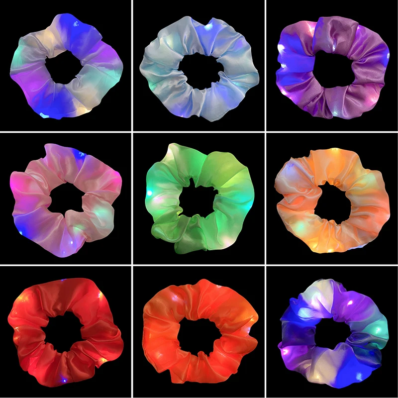 Light Up Hair Scrunchies LED Hair Ring Hair Bands Luminous Halloween Christmas Electric Festival Elastic Glitter Hair Rings
Light Up Hair Scrunchies LED Hair Ring Hair Bands Luminous Halloween Christmas Electric Festival Elastic Glitter Hair Rings