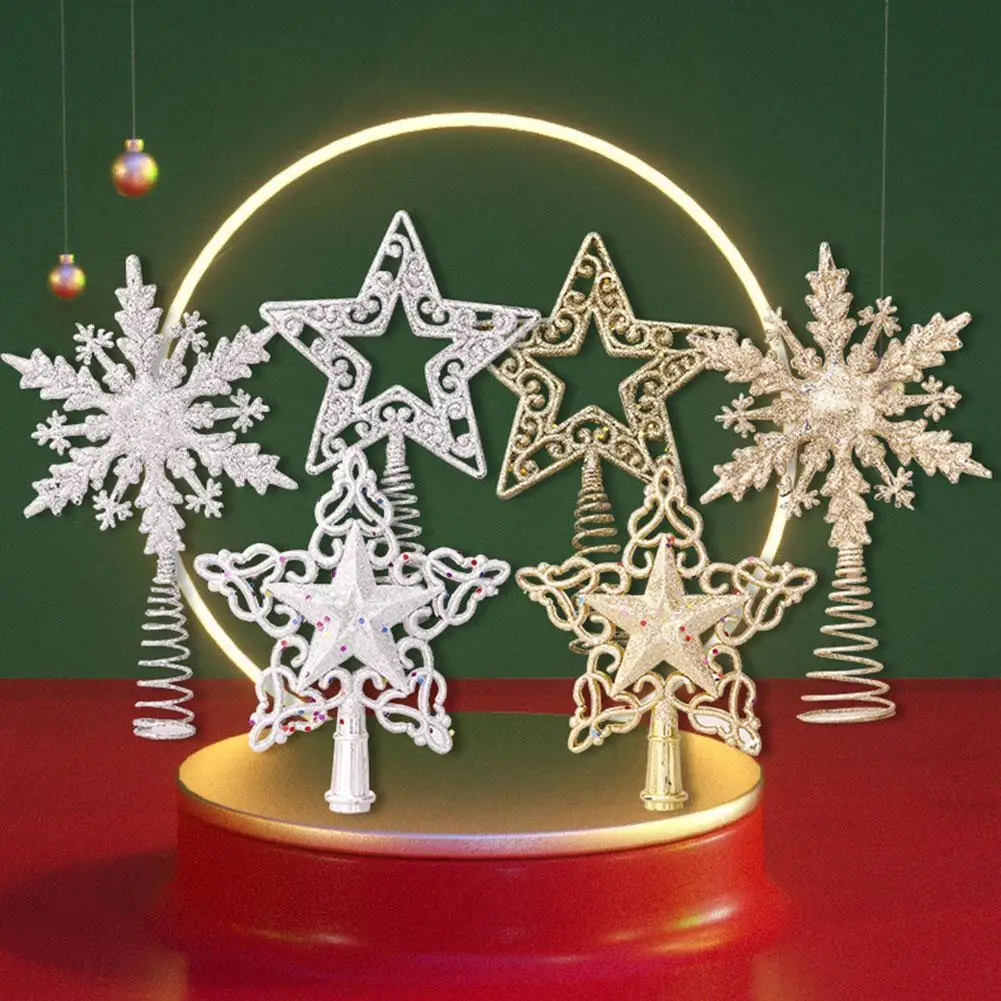 New Christmas Decoration Christmas Tree Five-pointed Star Snowflake Tree Top Star Decoration Home Decoration Ornaments 
New Christmas Decoration Christmas Tree Five-pointed Star Snowflake Tree Top Star Decoration Home Decoration Ornaments